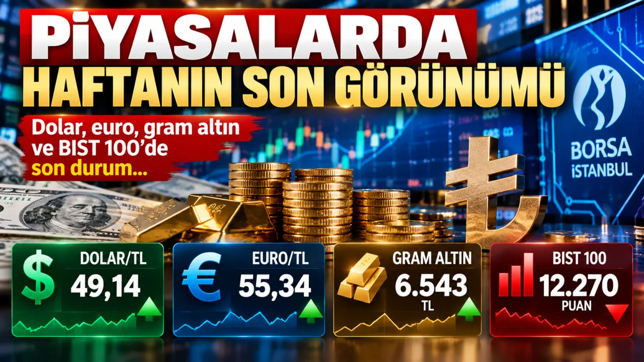 PİYASALARDA HAFTANIN SON GÖRÜNÜMÜ: DÖVİZ VE ALTINDA HAREKETLİ SEYİR