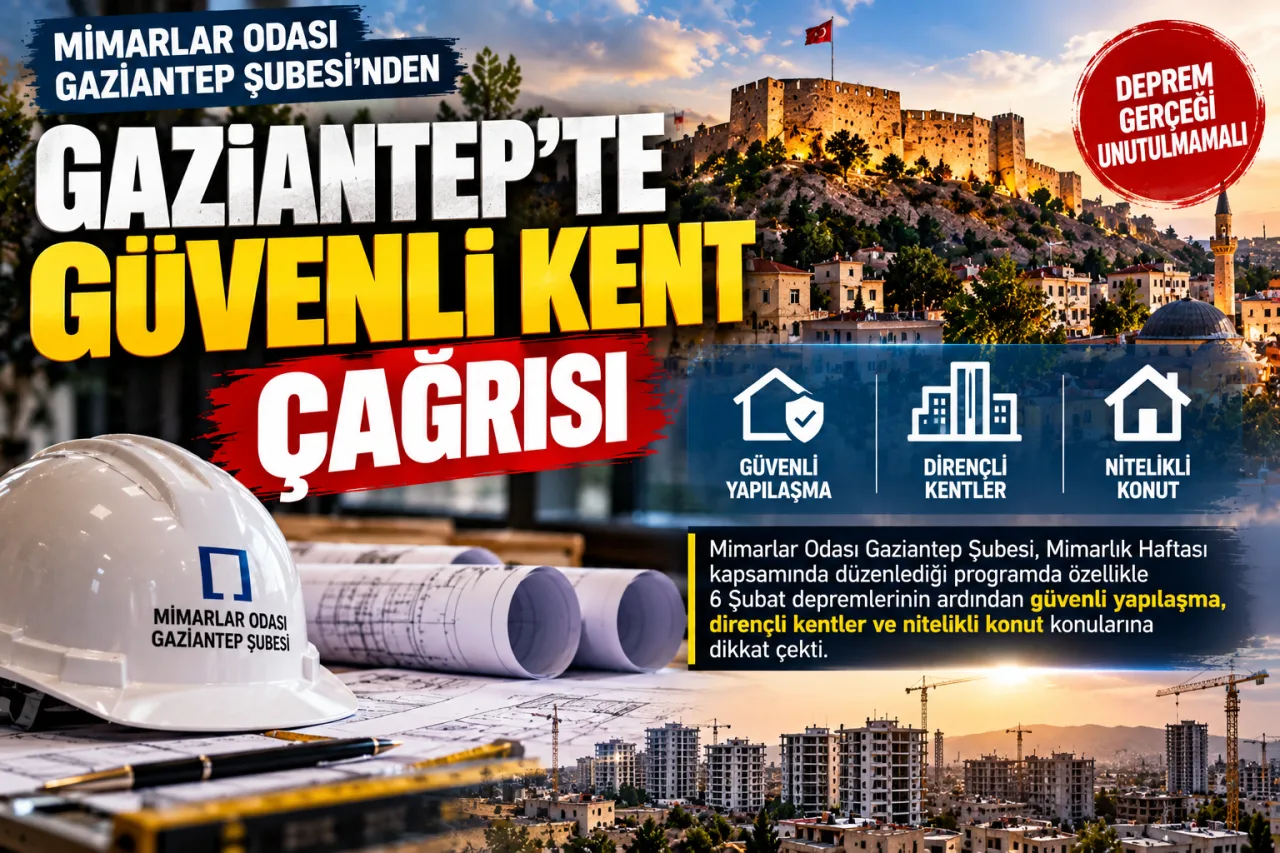 GAZİANTEP’TE GÜVENLİ KENT VURGUSU: “DİRENÇLİ ŞEHİRLER İNŞA ETMELİYİZ”  GAZİANTEP