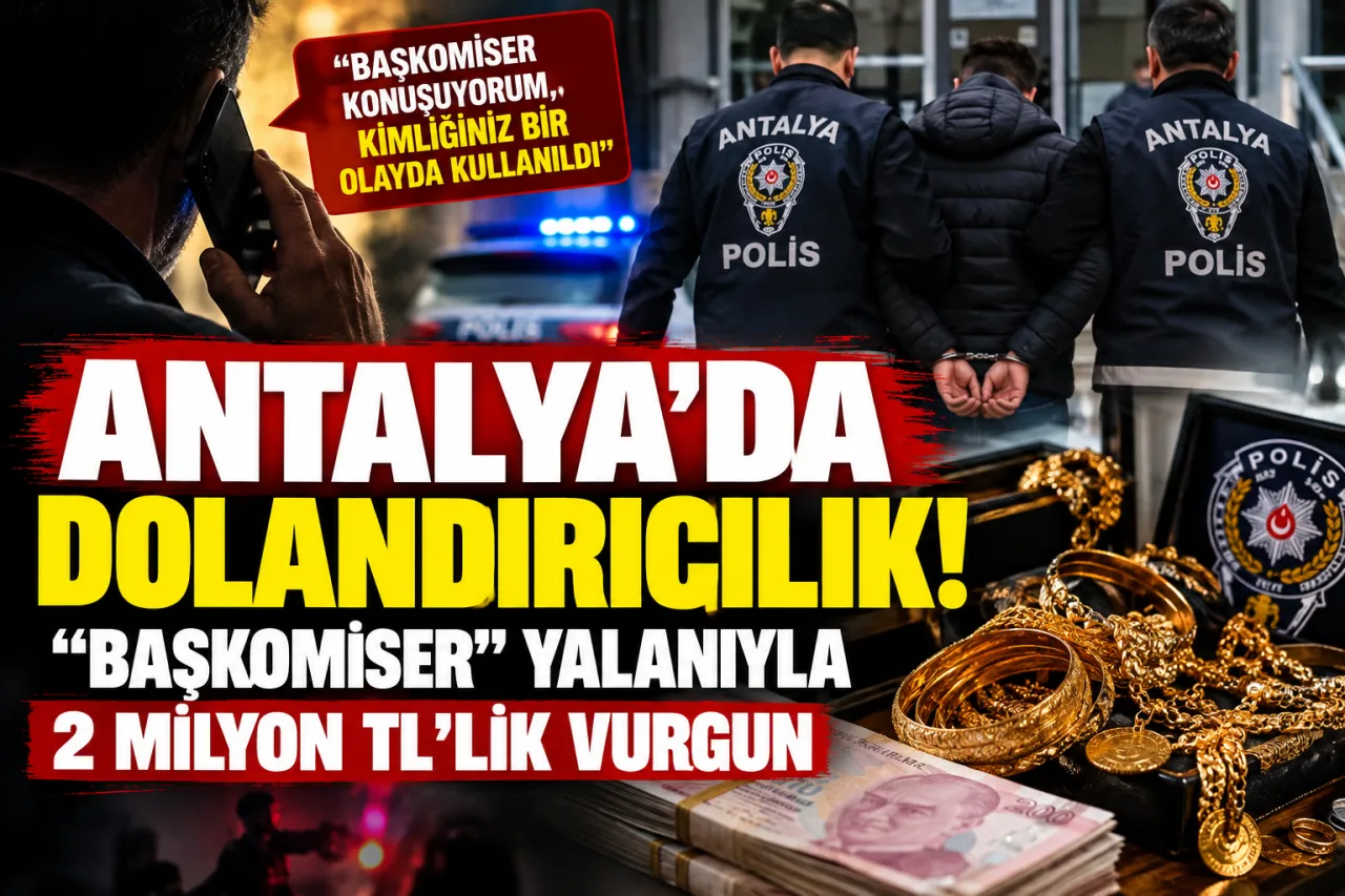 ANTALYA’DA SAHTE BAŞKOMİSER TUZAĞI: 2 MİLYON LİRALIK ZİYNET EŞYASI DOLANDIRILDI