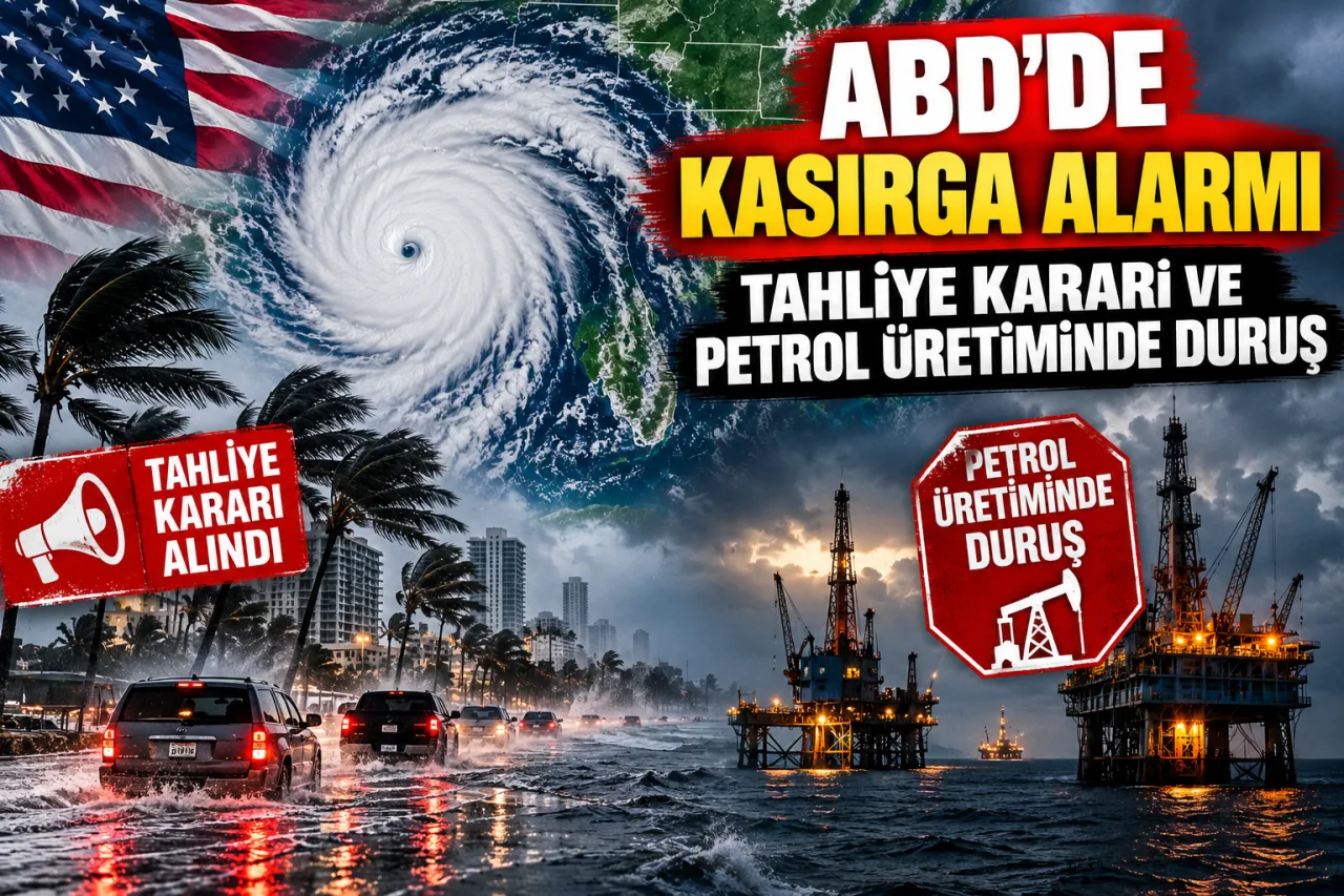 ABD’DE KASIRGA ALARMI: TAHLİYELER BAŞLADI, PETROL ÜRETİMİ DURDU